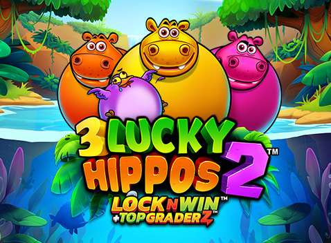 3 Lucky Hippos slot game op One Casino