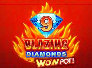 9 Blazing Diamonds WOWPOT - Video Slot (MicroGaming)