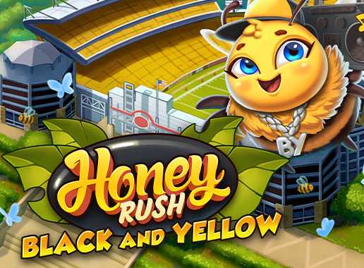 Honey Rush Black and Yellow - Video Slot (Play